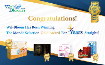 Wel-Bloom Has Been Winning Monde Selection Gold Award For 4 Consecutive Years
