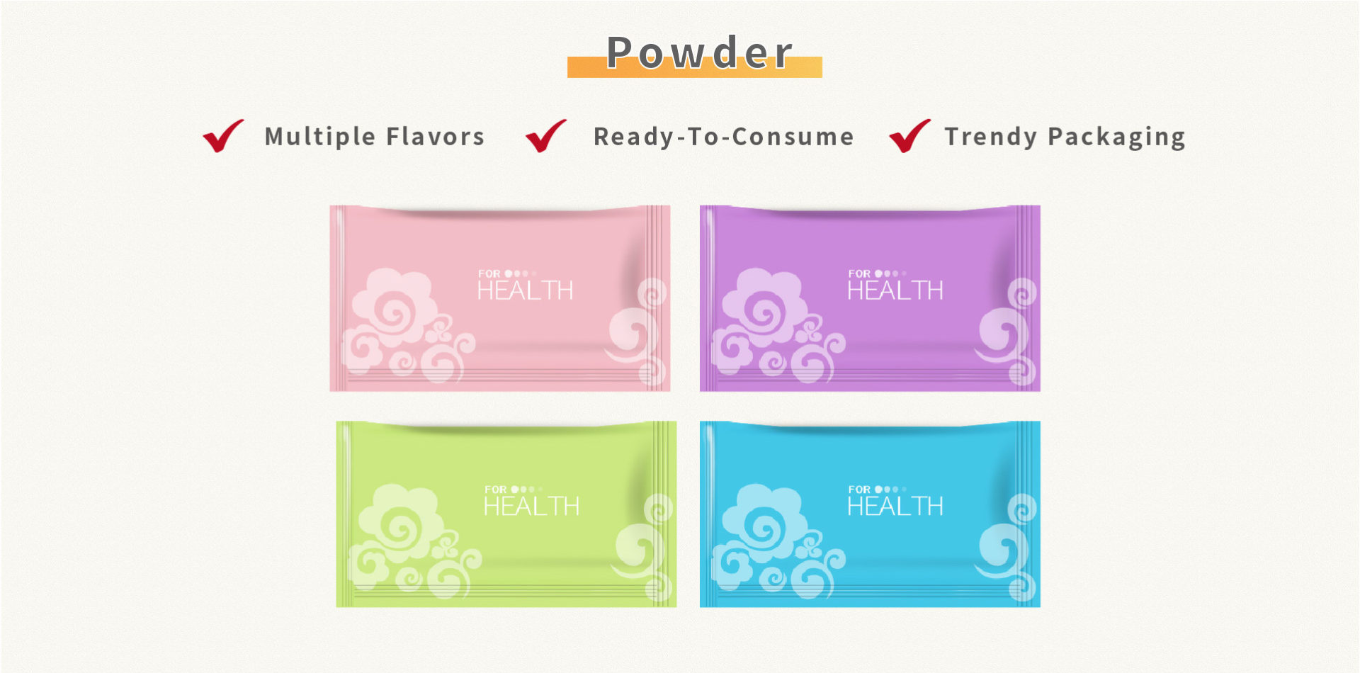 Powder ✔Multiple Flavors ✔Ready-To-Consume ✔Mix with Water